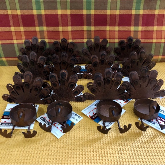 Other - (#THVH2) TWELVE THANKSGIVING VOTIVE HOLDERS
